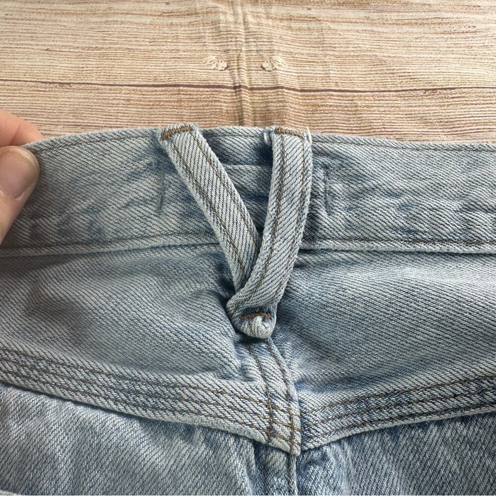 Madewell Retro Denim Midi High Split Skirt. LIGHT WASH - Picture 10 of 13